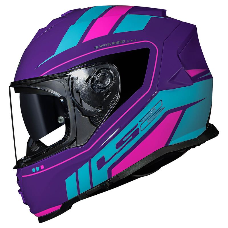 Capacete Original LS2 FF800 Storm Fist Roxo Azul