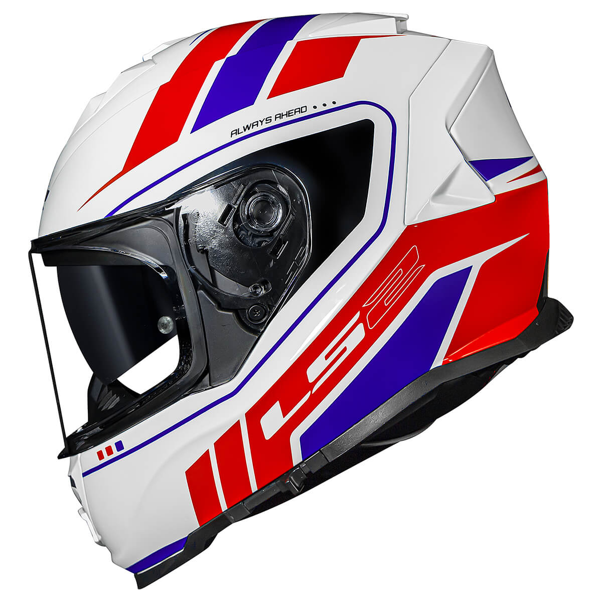 Capacete Original LS2 FF800 Storm Fist Branco Vermelho