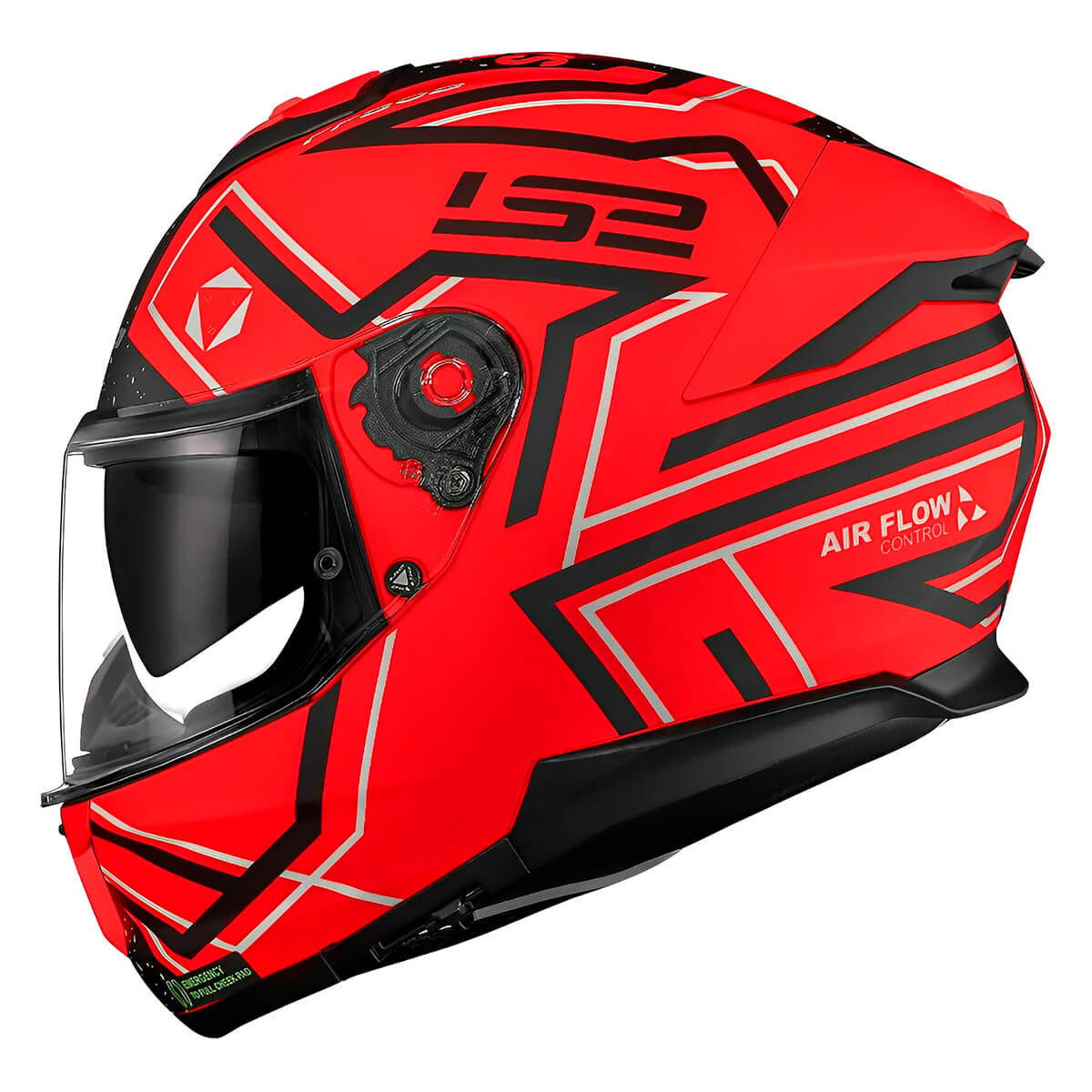 Capacete Original LS2 FF808 Stream 2 Maze Fosco Laranja Preto