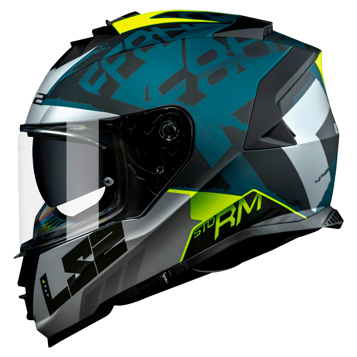 Capacete Original LS2 FF800 Storm Sprinter Preto Cinza Fosco