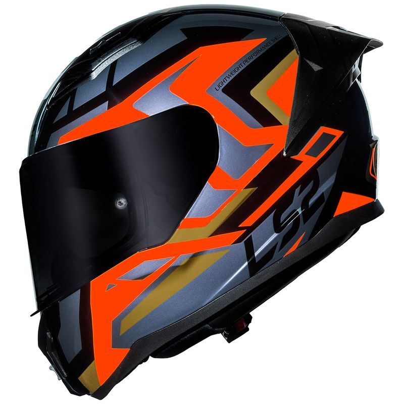 Capacete Original LS2 FF810 Vigo Spinn Preto Prata