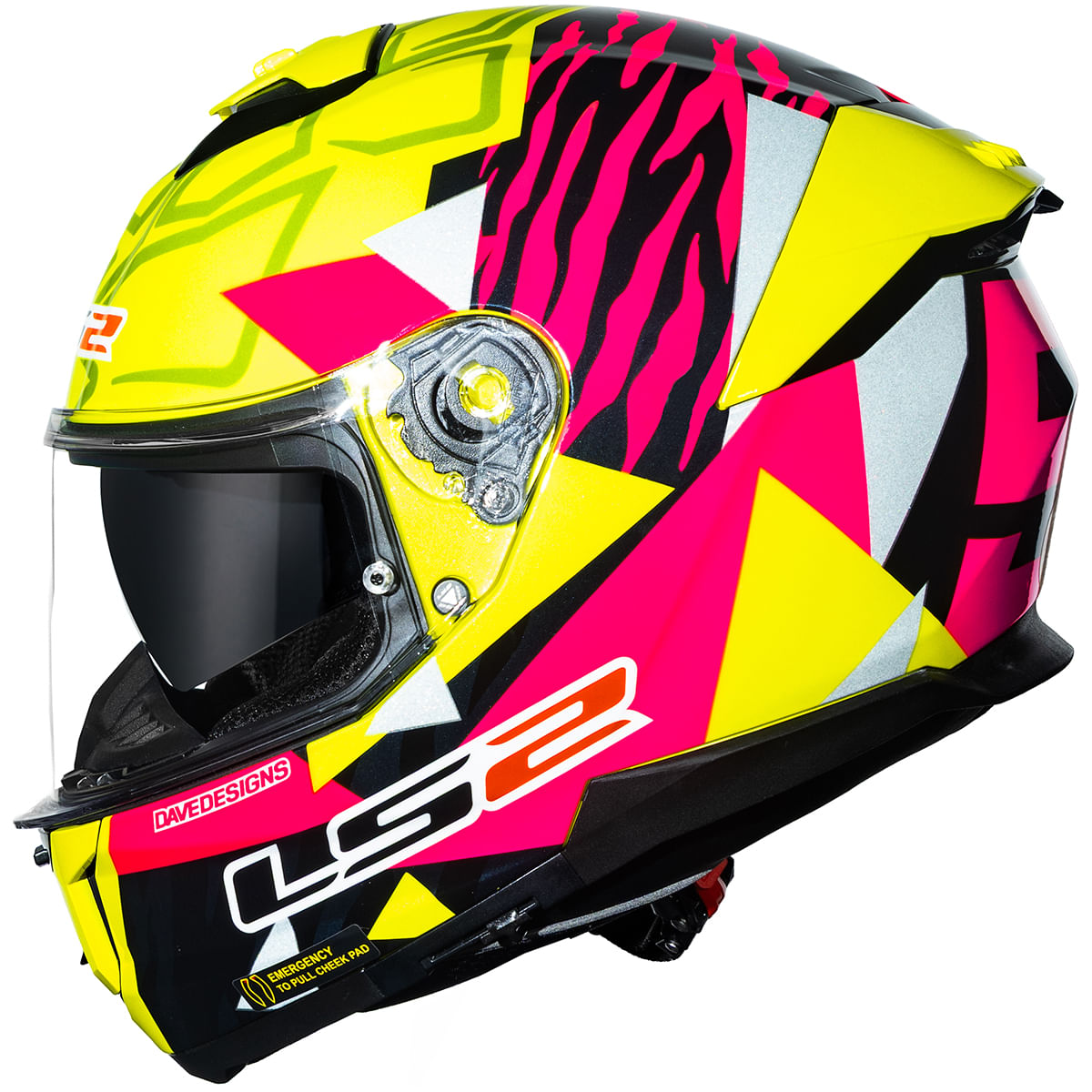 Capacete Original LS2 FF808 Stream 2 Tiger Aldeguer