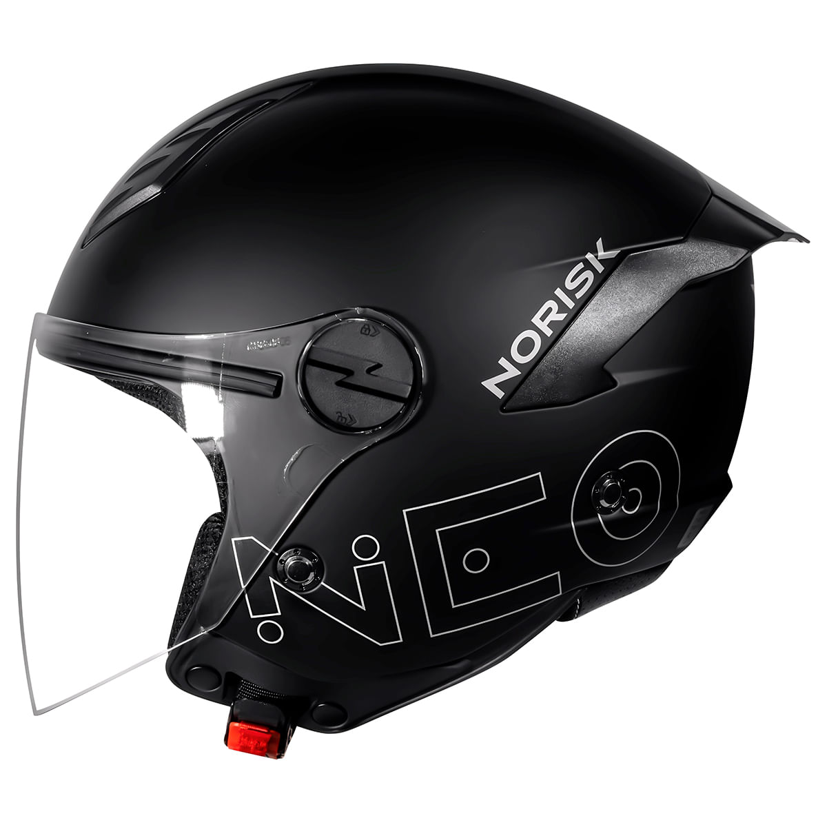 Capacete Original Norisk Neo Solid Monocolor Preto Fosco