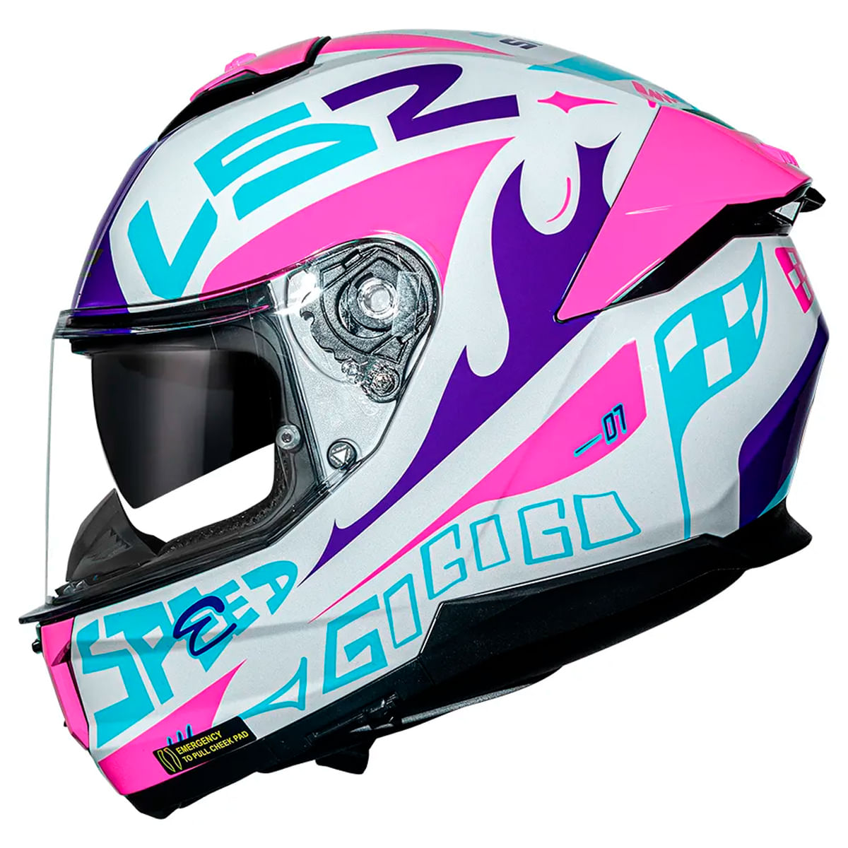 Capacete Original LS2 FF808 Stream 2 Race
