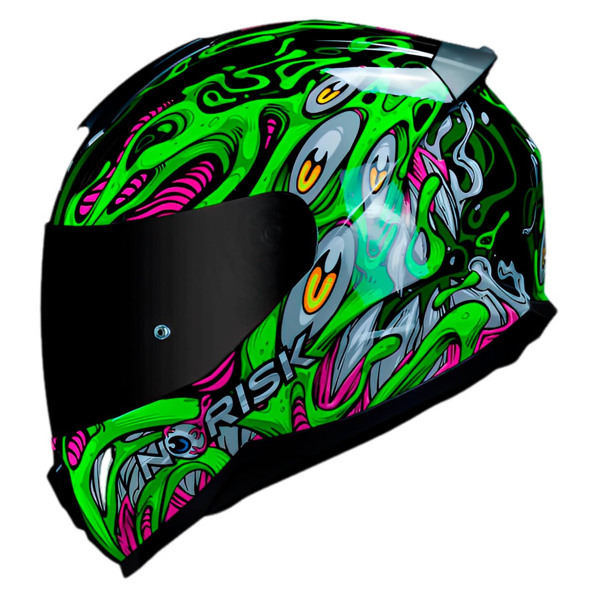 Capacete Original Norisk Razor Parasite Verde