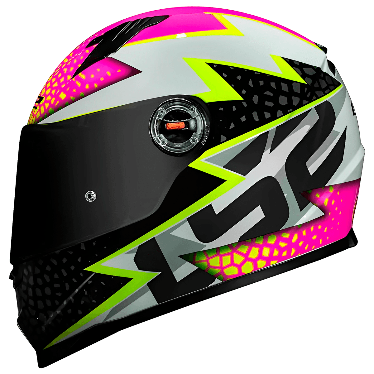 Capacete Original LS2 FF358 Speedy Branco Rosa