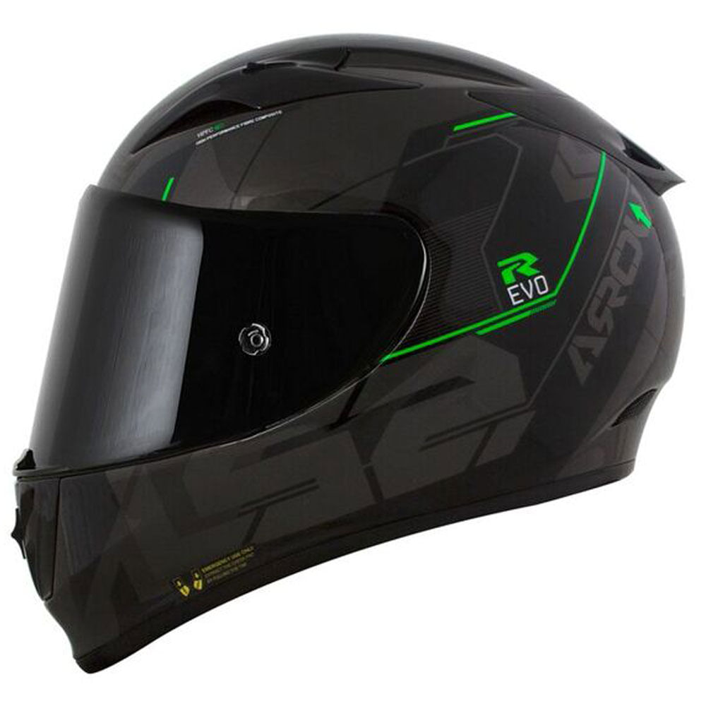Capacete Original LS2 FF323 Arrow R Techno Cinza Verde