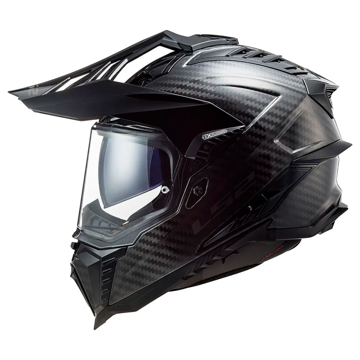 Capacete Original LS2 MX701 Explorer Carbon Preto
