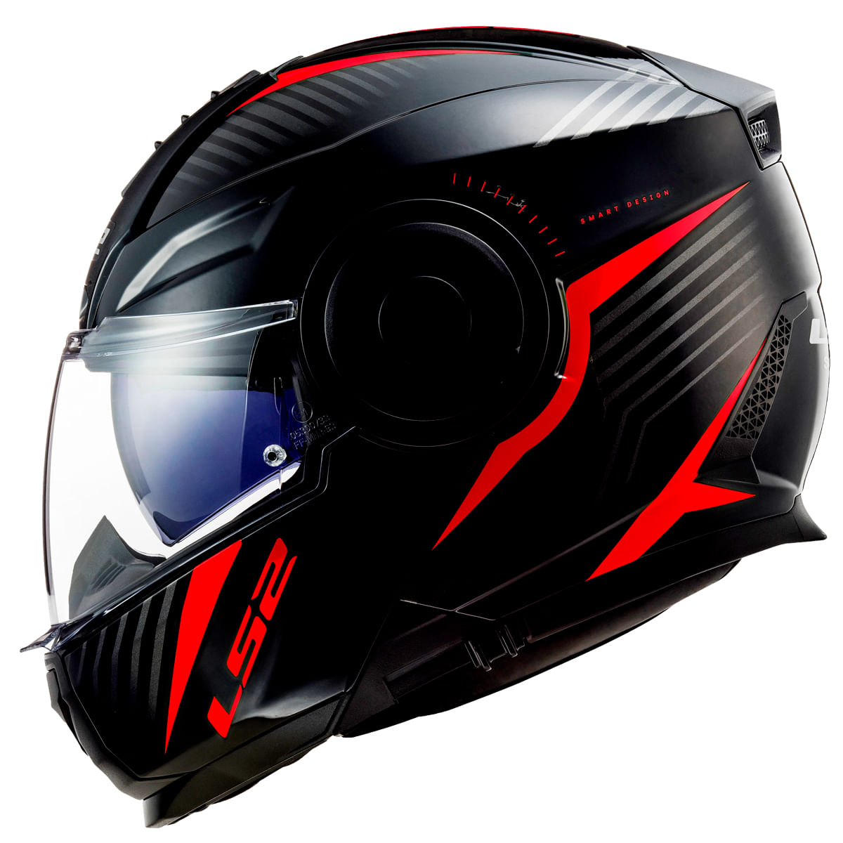 Capacete Original LS2 FF902 Scope Skid Preto Vermelho