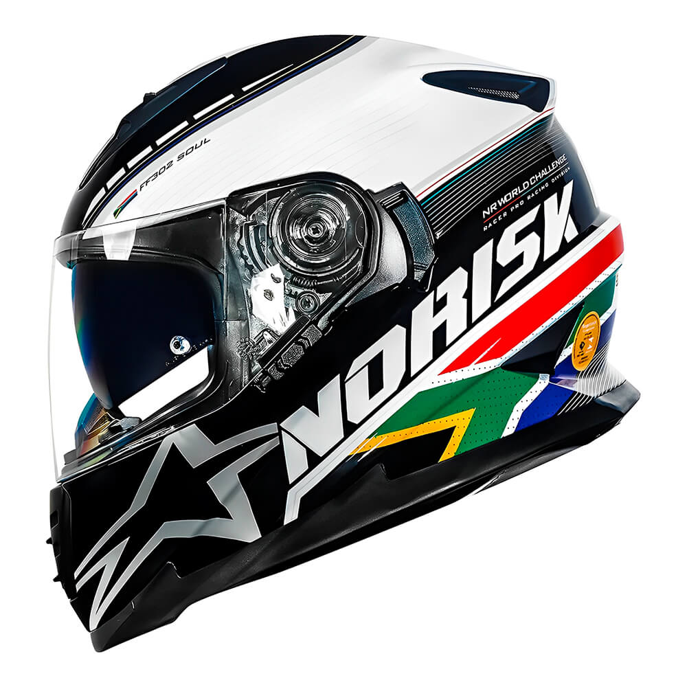 Capacete Original Norisk FF302 Soul Grand Prix Africa
