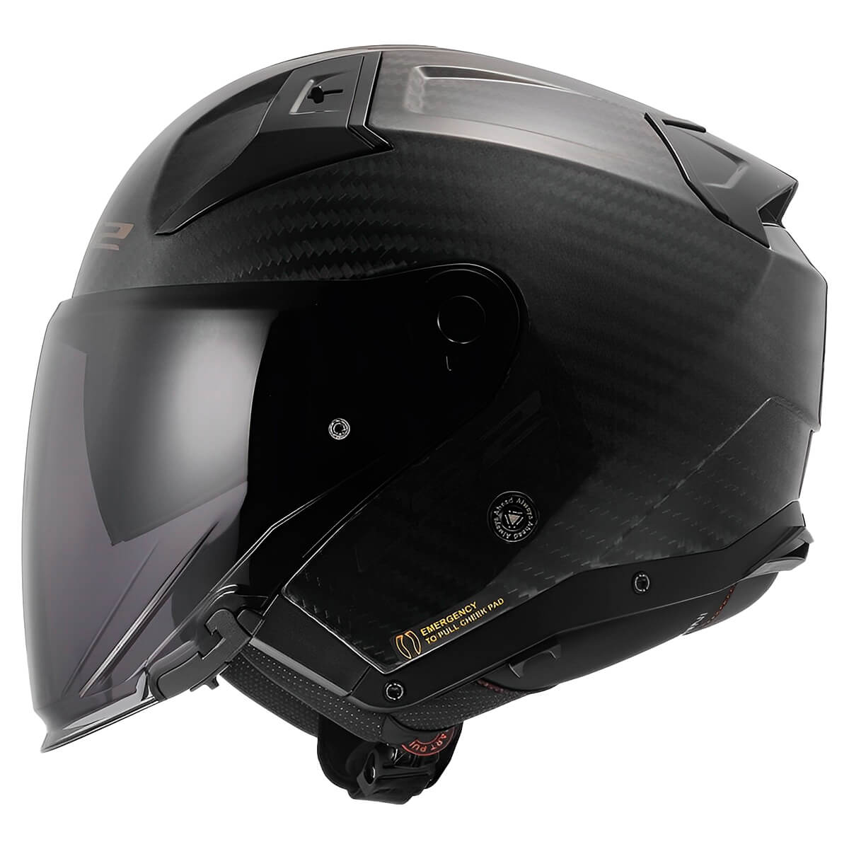 Capacete Original LS2 OF603 Infinity 2 C Solid Carbon