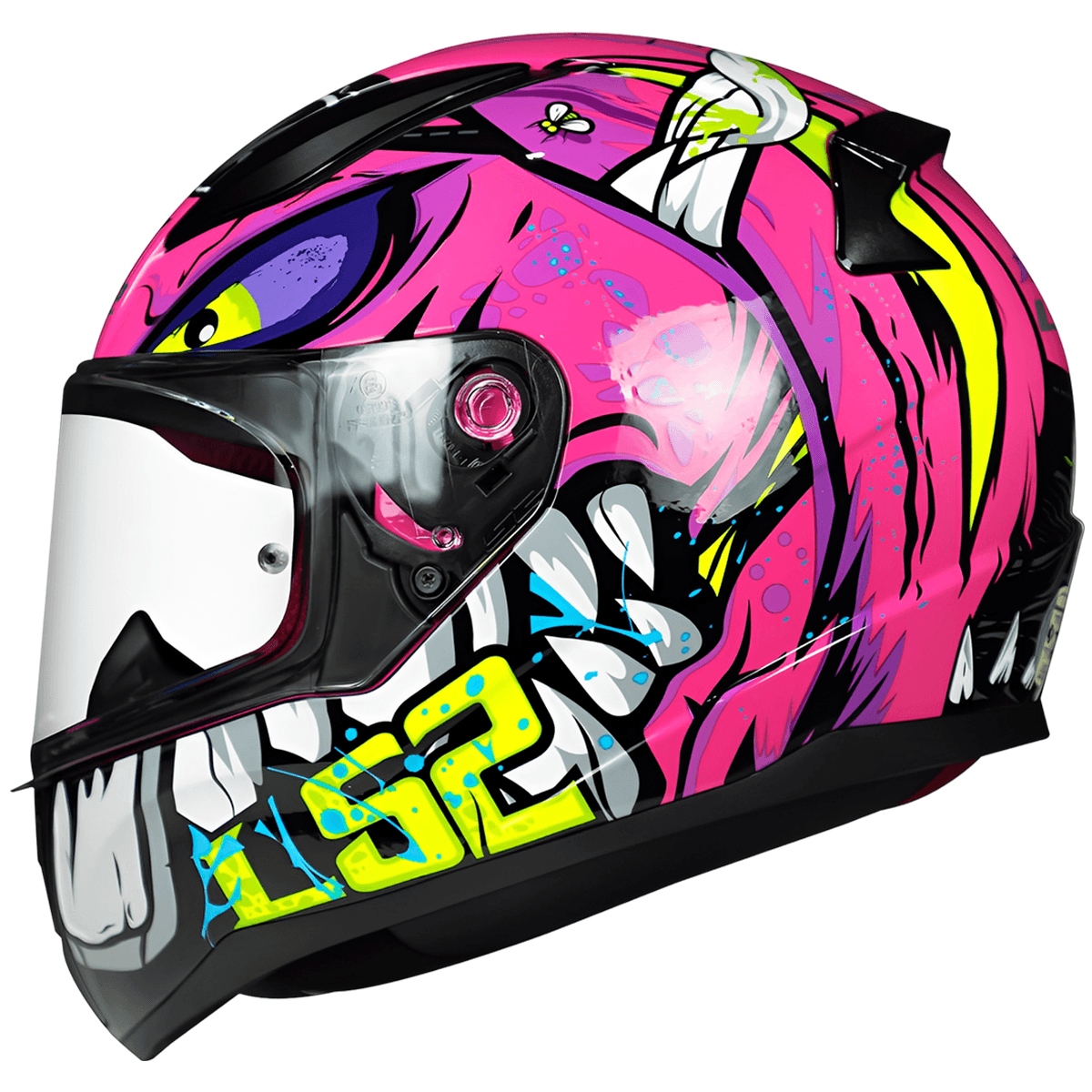 Capacete Original LS2 FF353 Rapid Badass Roxo
