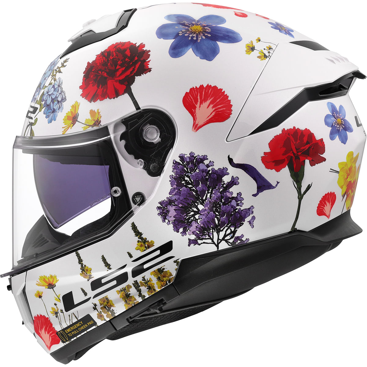 Capacete Original LS2 FF808 Stream 2 Flowers
