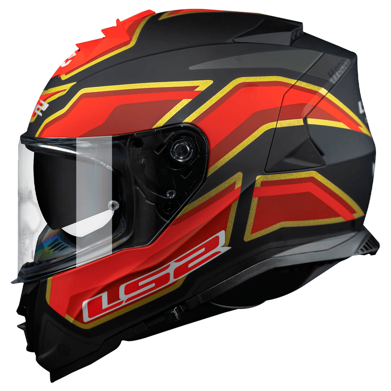 Capacete Original LS2 FF800 Storm Foggy Fosco Preto Vermelho