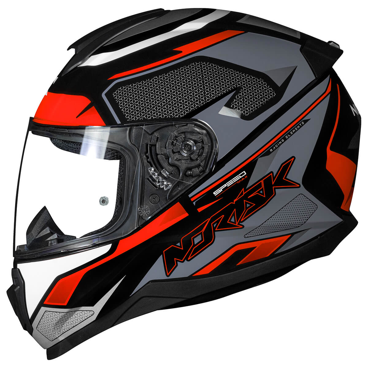 Capacete Original Norisk Razor Speedmax Preto Laranja