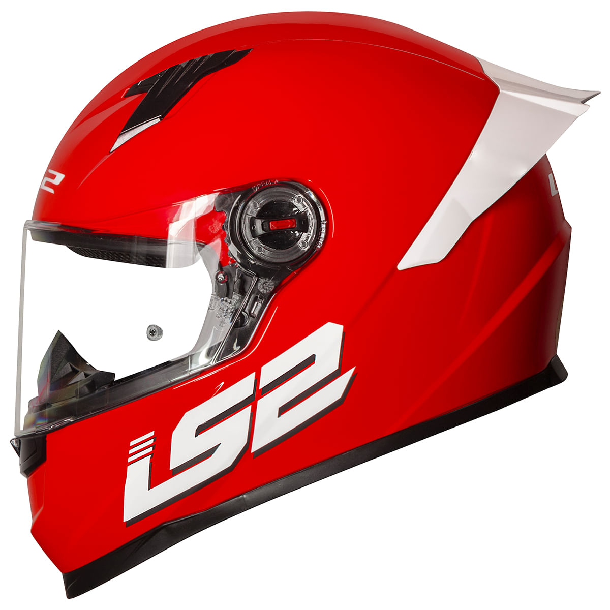 Capacete Original LS2 FF358 S Monocolor Bright Vermelho