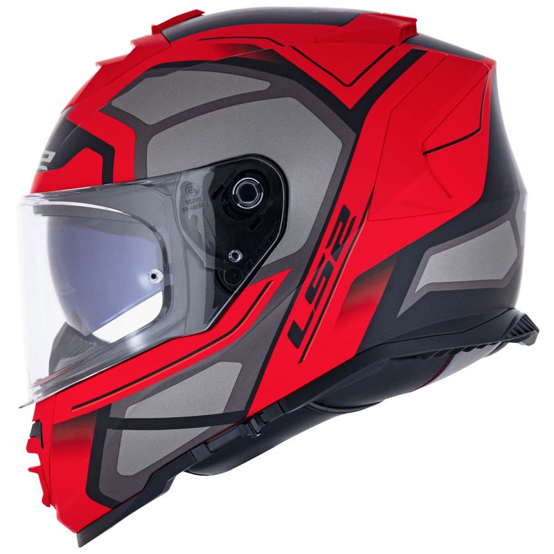 Capacete Original LS2 FF800 Storm Faster Fosco Vermelho Titanium