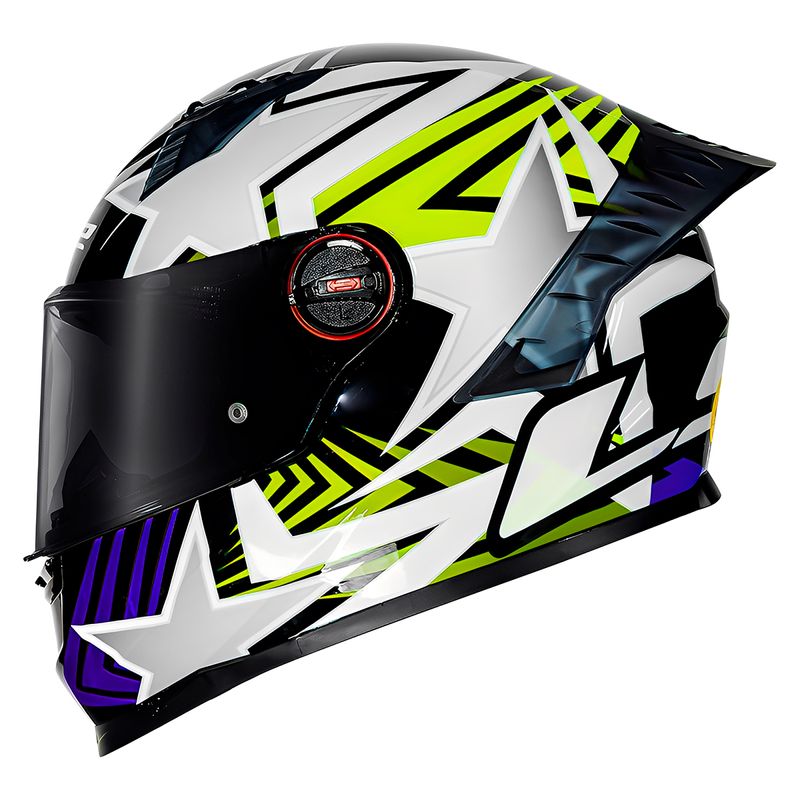 Capacete Original LS2 FF358 Pro Estellar Preto Amarelo