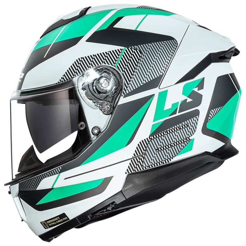 Capacete Original LS2 FF808 Stream 2 Road Cyan Cinza Fosco