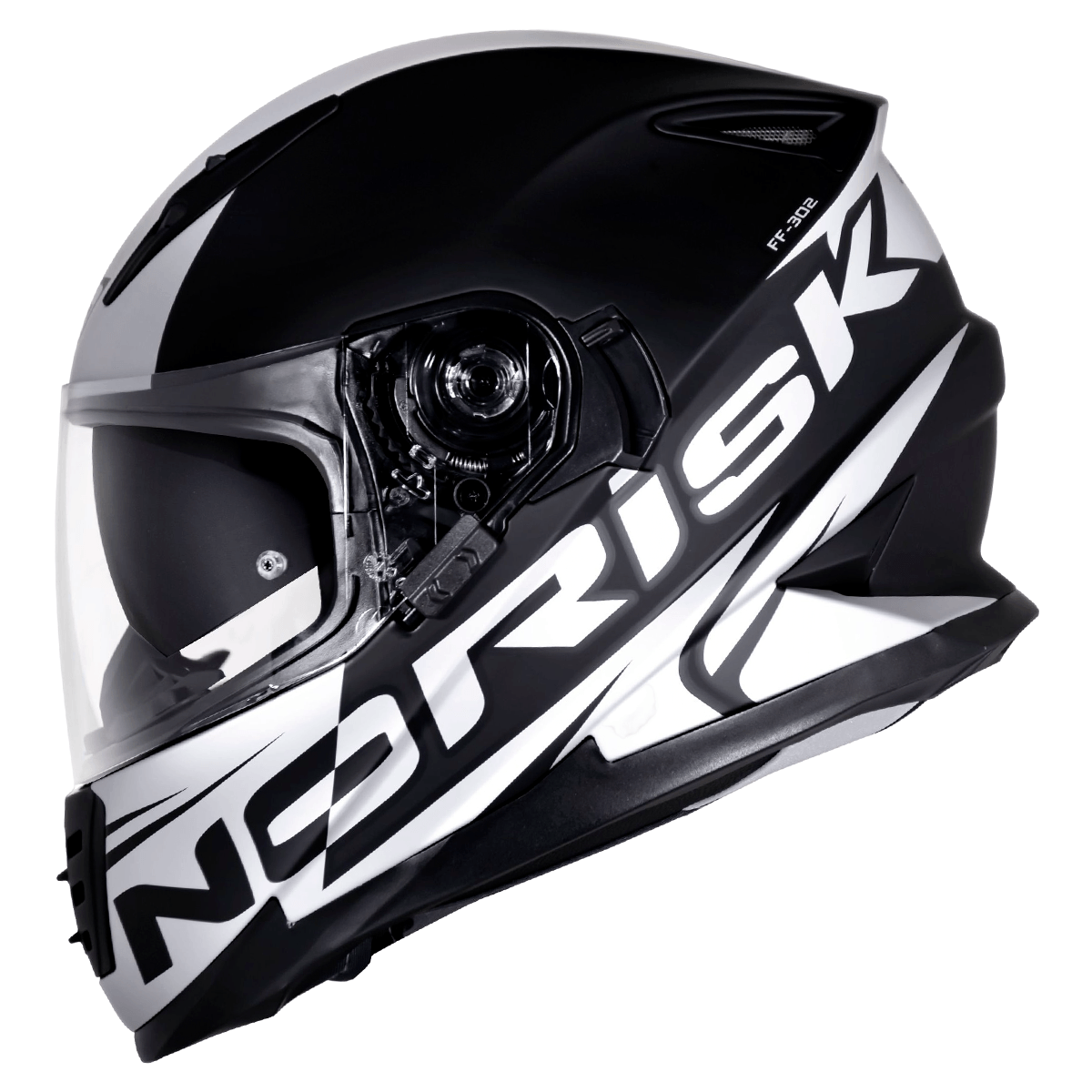 Capacete Original Norisk FF302 Soul Manty Fosco Preto Silver