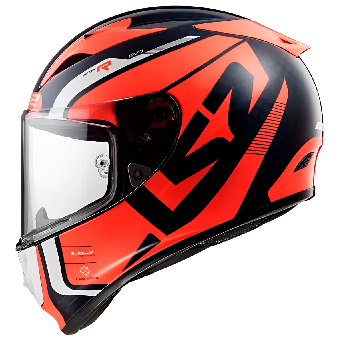 Capacete Original LS2 FF323 Arrow C Evo Sting Azul Laranja