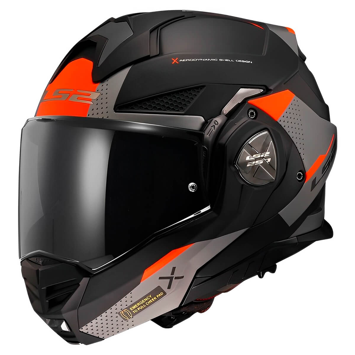 Capacete Original LS2 FF901 Advant X Oblivion Fosco Preto Titânio