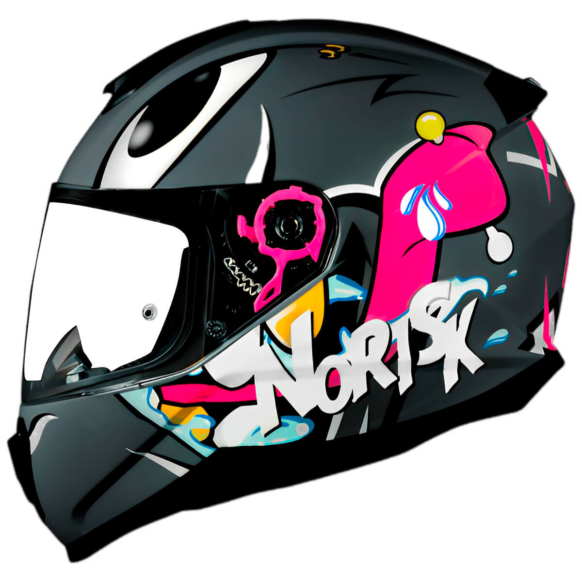 Capacete Original Norisk Razor Mad Cinza