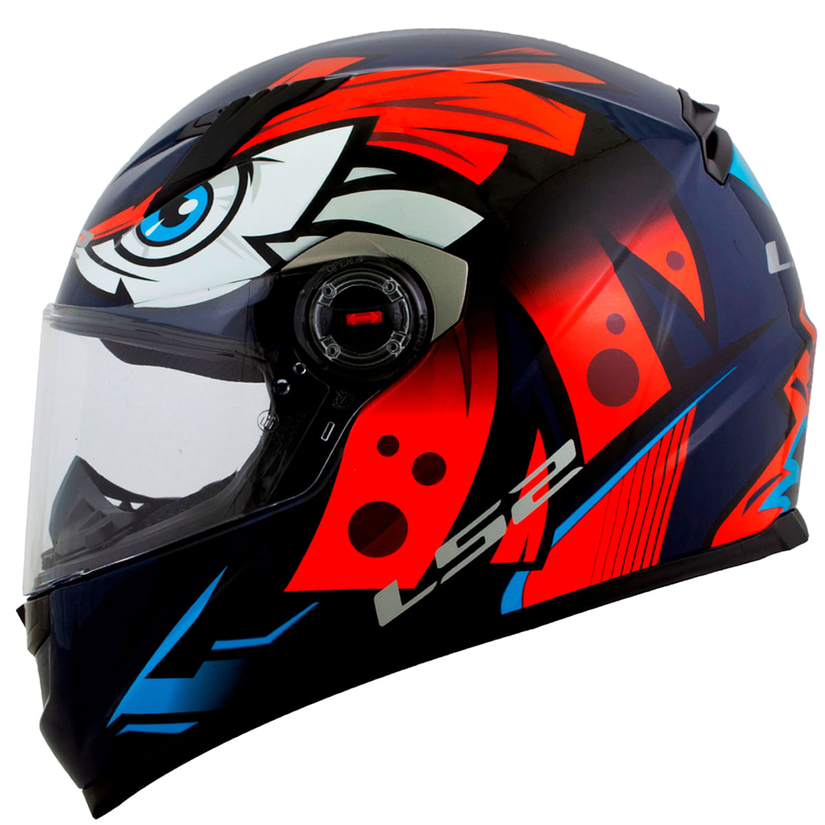 Capacete Original LS2 FF358 Tribal Laranja