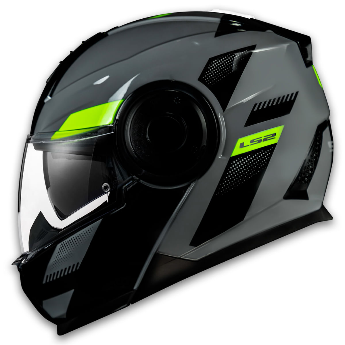 Capacete Original LS2 FF902 Scope Max Preto Amarelo